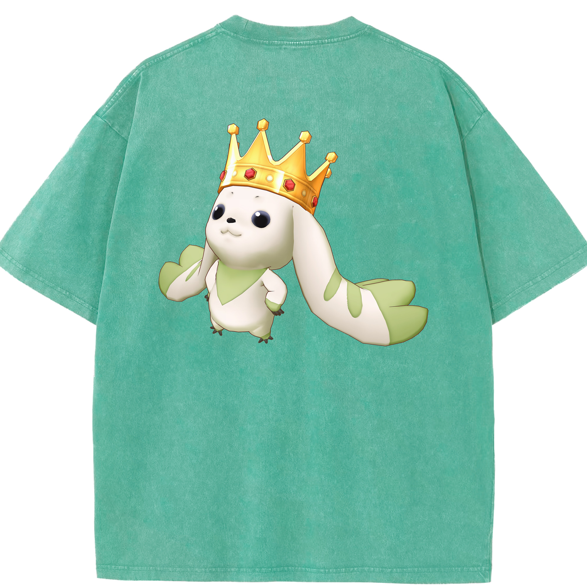 （画像用） Digimon デジタルモンスター/デジモン 綿100% ヴィンテージ風 半袖Tシャツ（背面プリント）